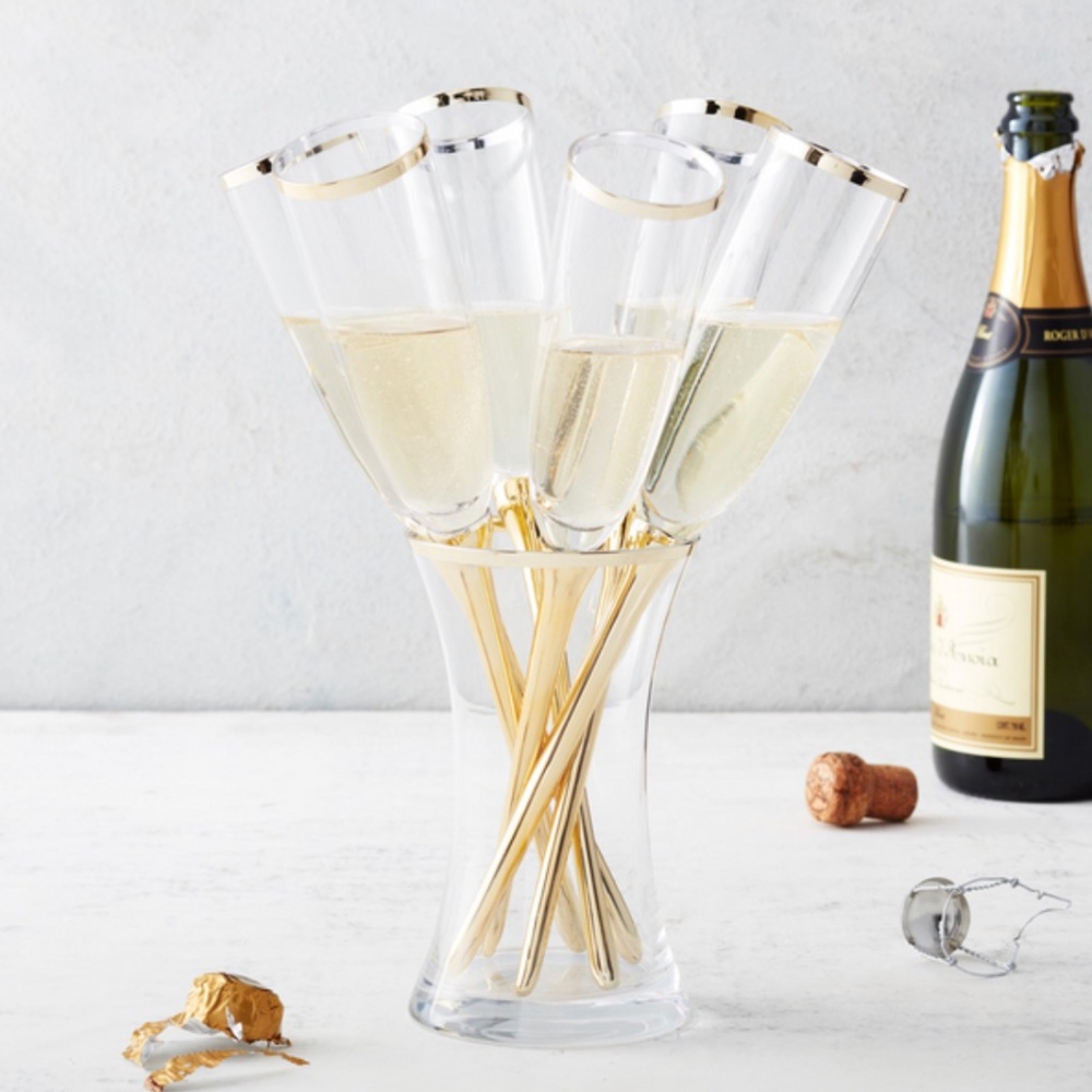 Z Gallerie Salud Toasting Champagne Flutes